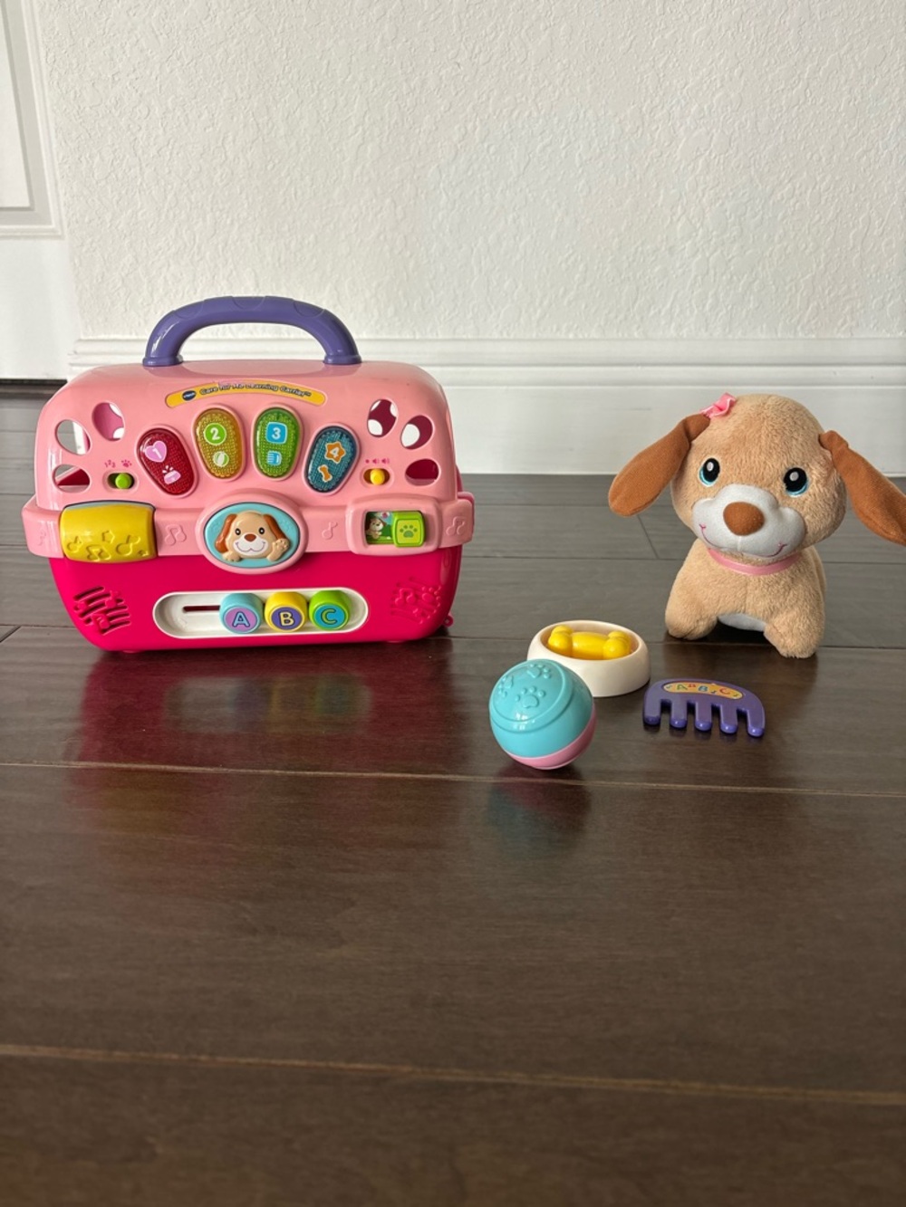 Vtech Interactive Pink Puppy Playset with Carry Case - Kids Toys